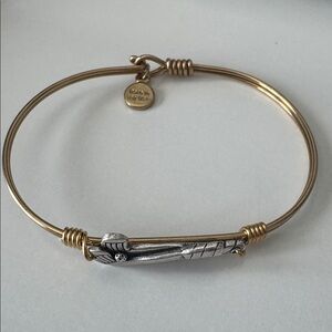 🔥Luca + Danni Golf Bangle Bracelet Silver accents on Gold-Tone BNWT🔥